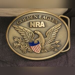 NRA National Rifle Association Golden Eagles Belt Buckle from I believe 2015